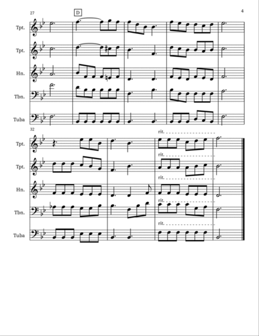 There Shall Be Showers Of Blessing Small Ensemble scores gallery preview page 4