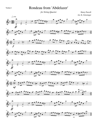 Rondeau "Abdelazer" (Purcell) String Quartet