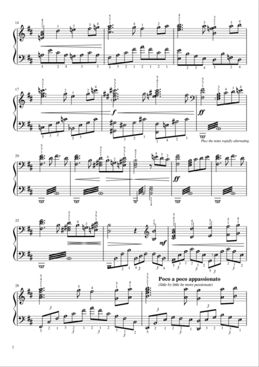 Swan Lake (Tchaikovsky) | Piano Solo Grade 5 Intermediate with note names and meaning of terms Piano Solo scores gallery preview page 2