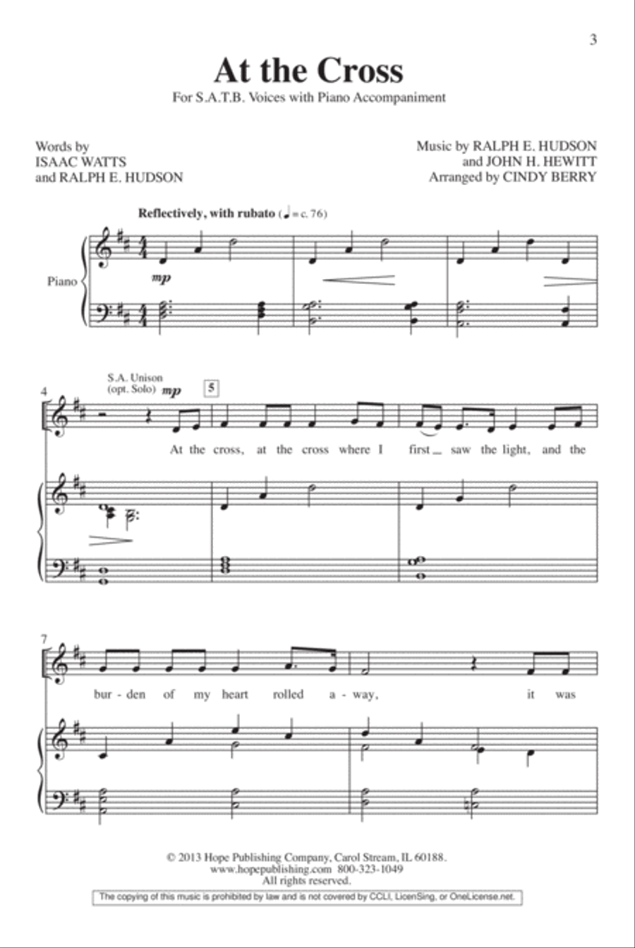 At the Cross 4-Part scores gallery preview page 4