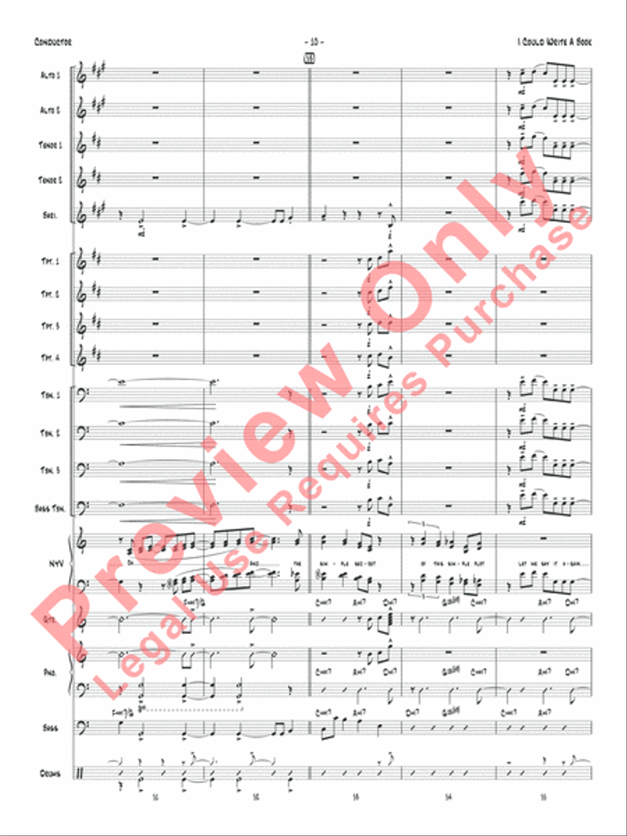I Could Write a Book Jazz Ensemble scores gallery preview page 13