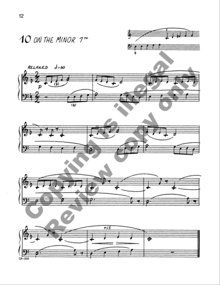 Twelve Little Etudes Piano Method scores gallery preview page 12