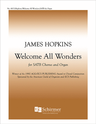 Book cover for Welcome All Wonders