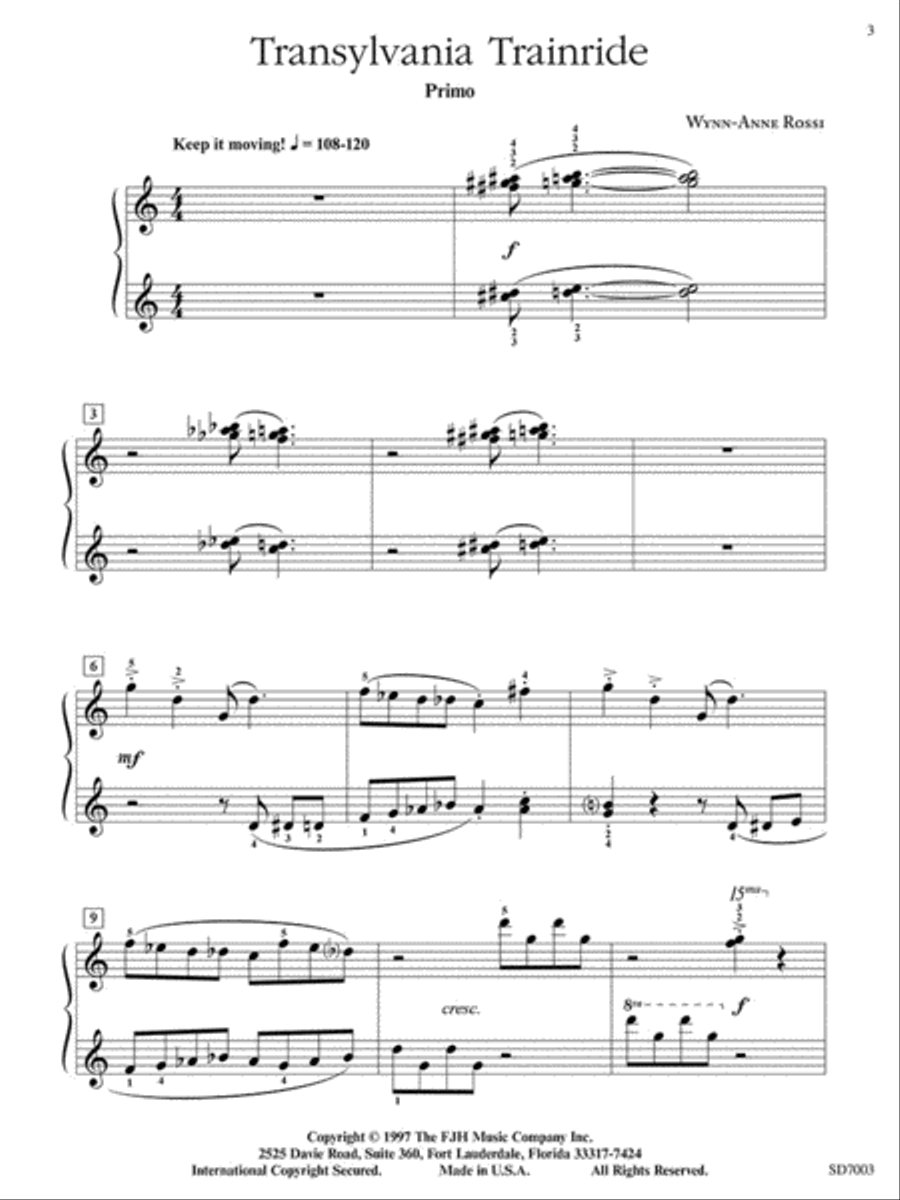 Transylvania Trainride Piano Solo scores gallery preview page 4