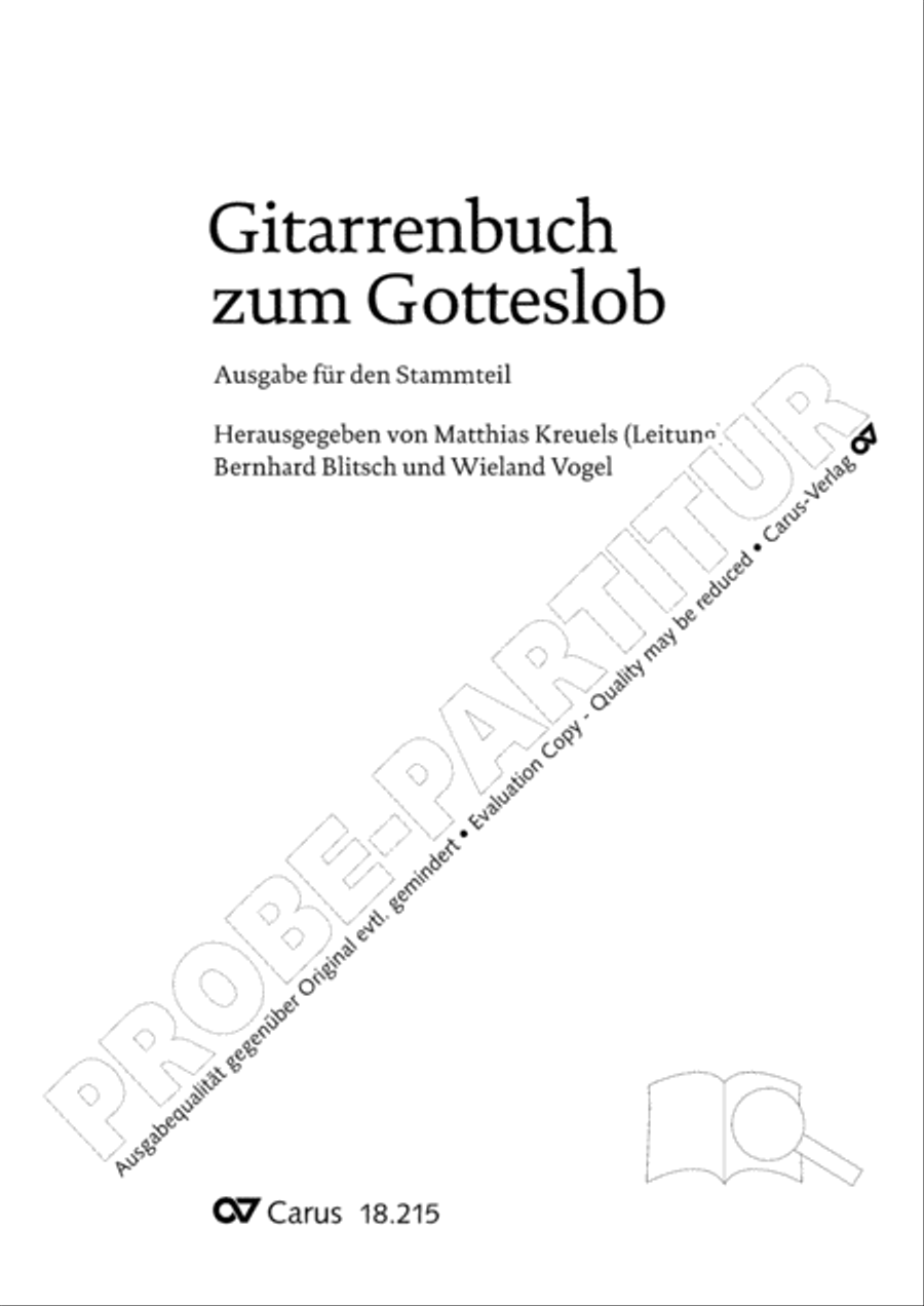 Gitarrenbuch zum Gotteslob Guitar scores gallery preview page 3