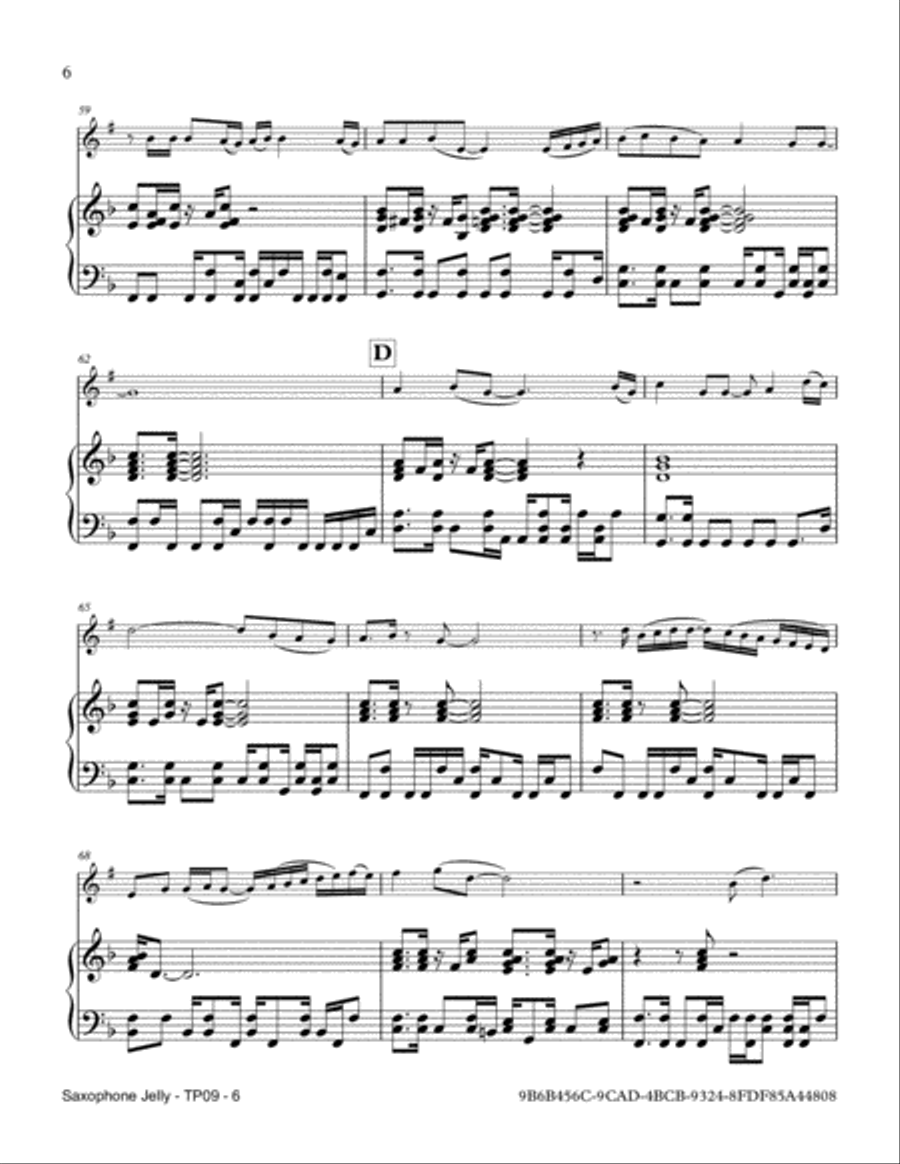 Saxophone Jelly Saxophone scores gallery preview page 6