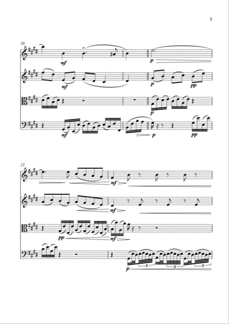 The Harmonious Blacksmith String Quartet scores gallery preview page 5