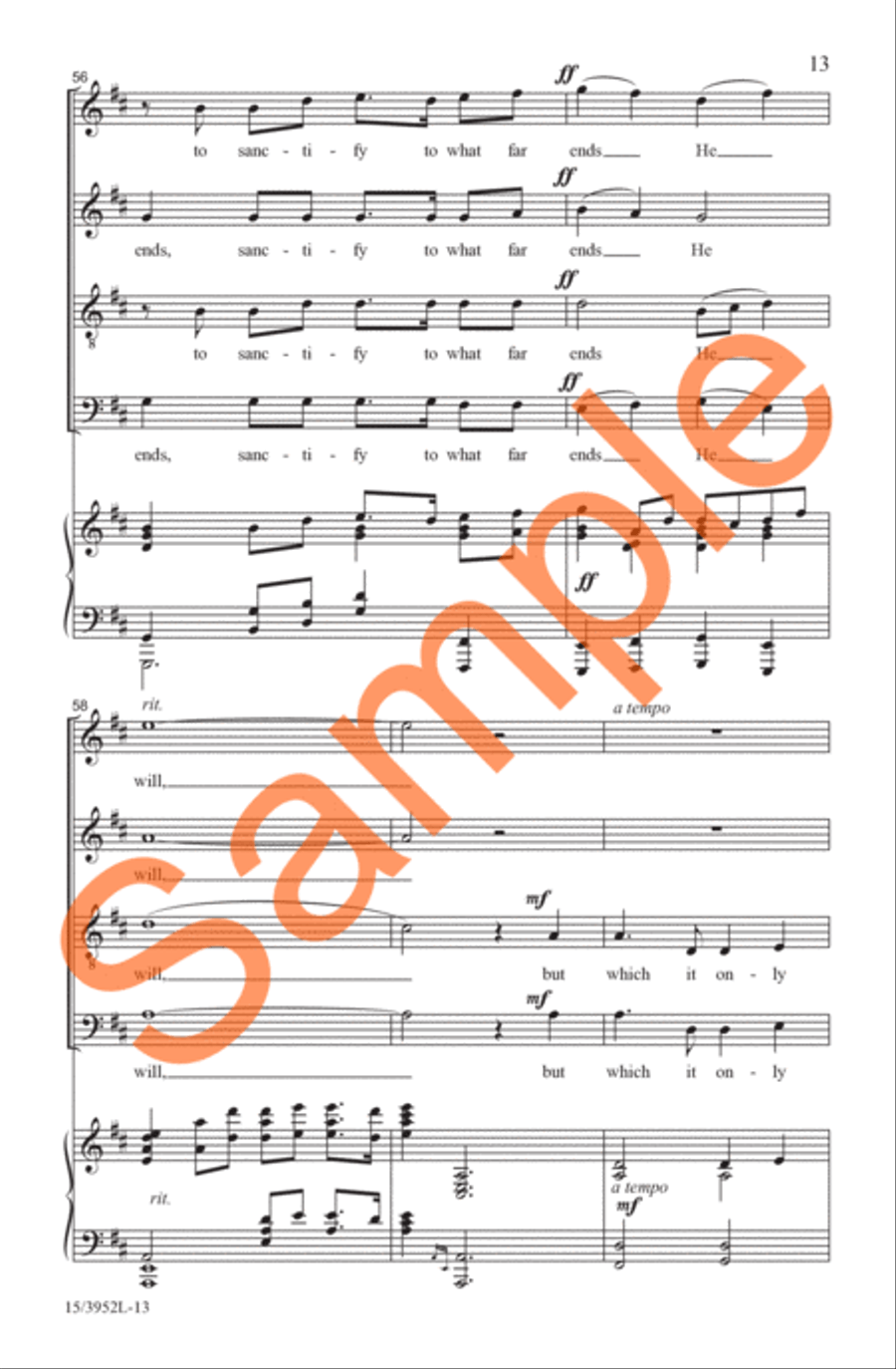 A Prayer in Spring A Prayer in Spring 4-Part scores gallery preview page 12