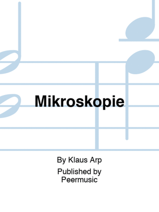 Book cover for Mikroskopie