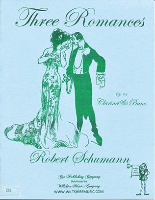 Book cover for Three Romances, Op.94