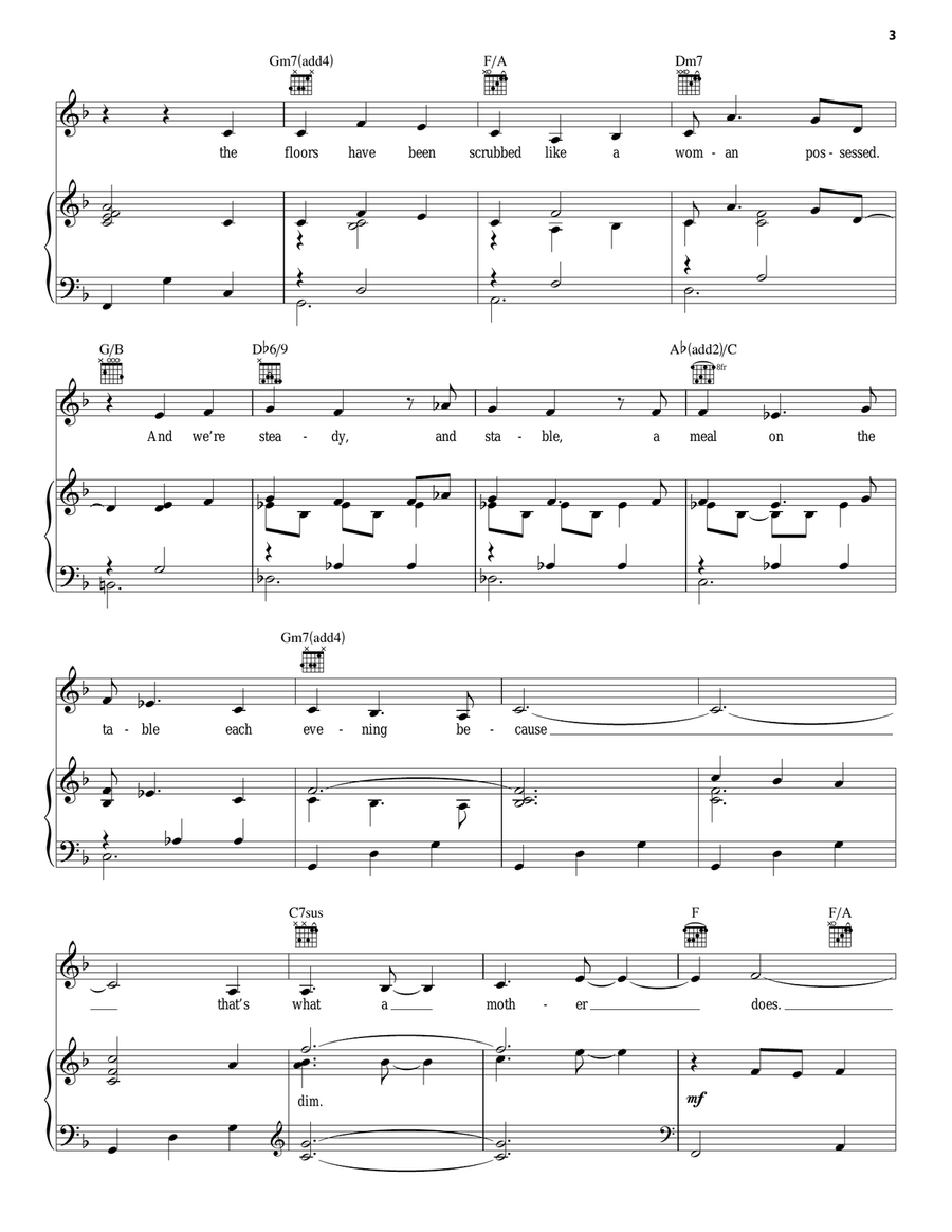 What A Mother Does What A Mother Does Piano, Vocal, Guitar scores gallery preview page 3