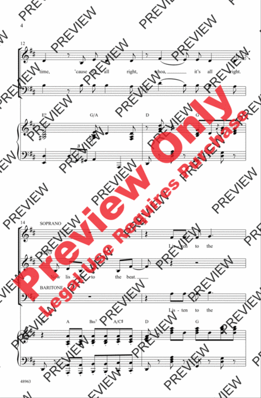 It's All Right 3-Part scores gallery preview page 4