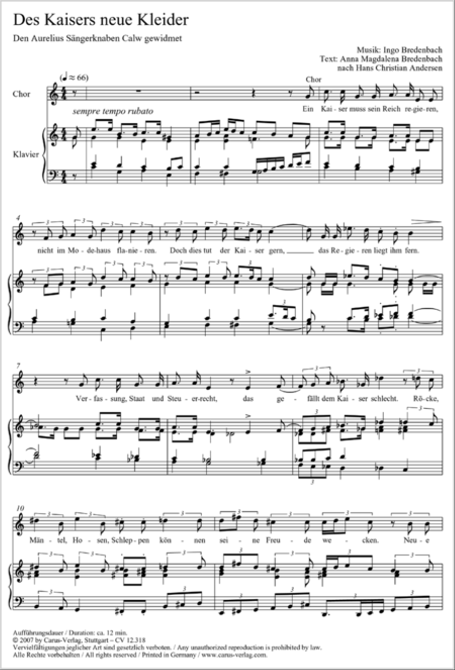 Des Kaisers neue Kleider 2-Part scores gallery preview page 2