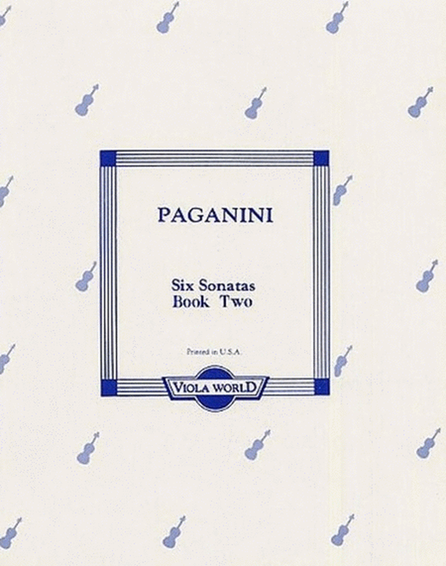 Paganini - Sonatas Book 2 (4-6 )Viola/Piano