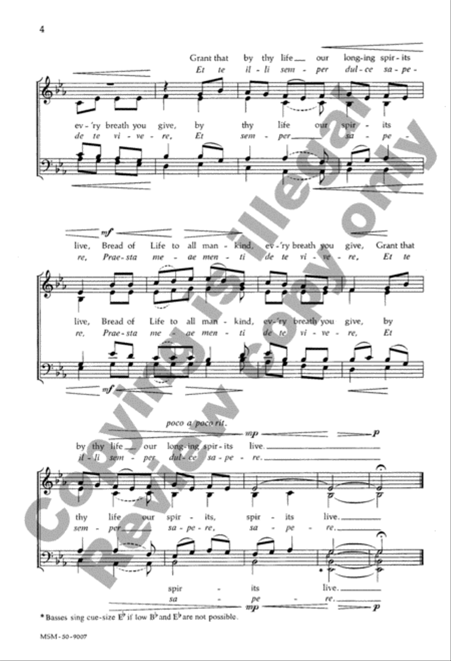 Humbly We Adore Thee 4-Part scores gallery preview page 4