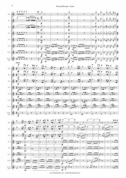 Poet and Peasant - Overture for Flute Choir image number null