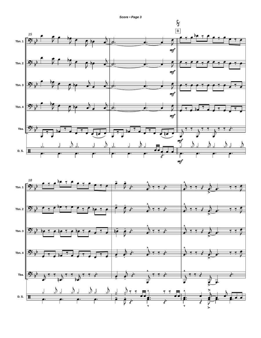 Night Train Night Train Small Ensemble scores gallery preview page 5