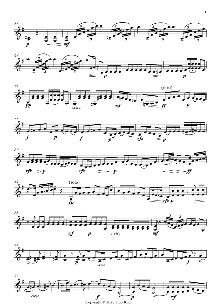 Haydn - Violin Concerto in G Major (2nd violin accompaniment) Violin Solo scores gallery preview page 4