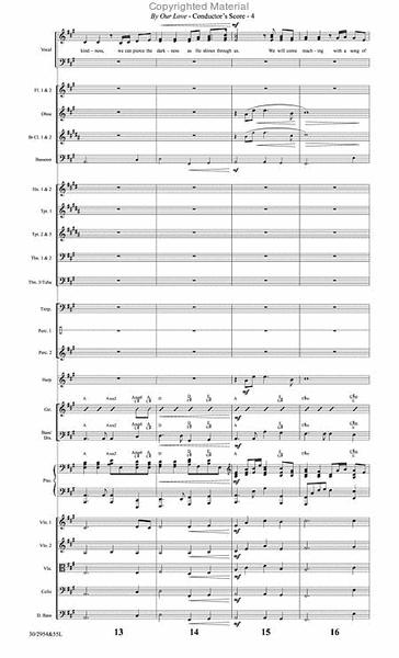 By Our Love - Orchestral Score and Parts