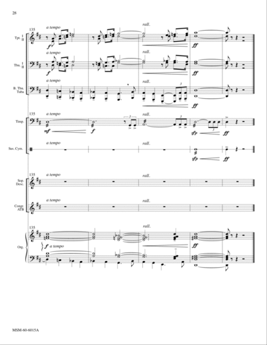 Sound the Bell of Holy Freedom Come to Us, O Holy Spirit (Full Score) Choir scores gallery preview page 30