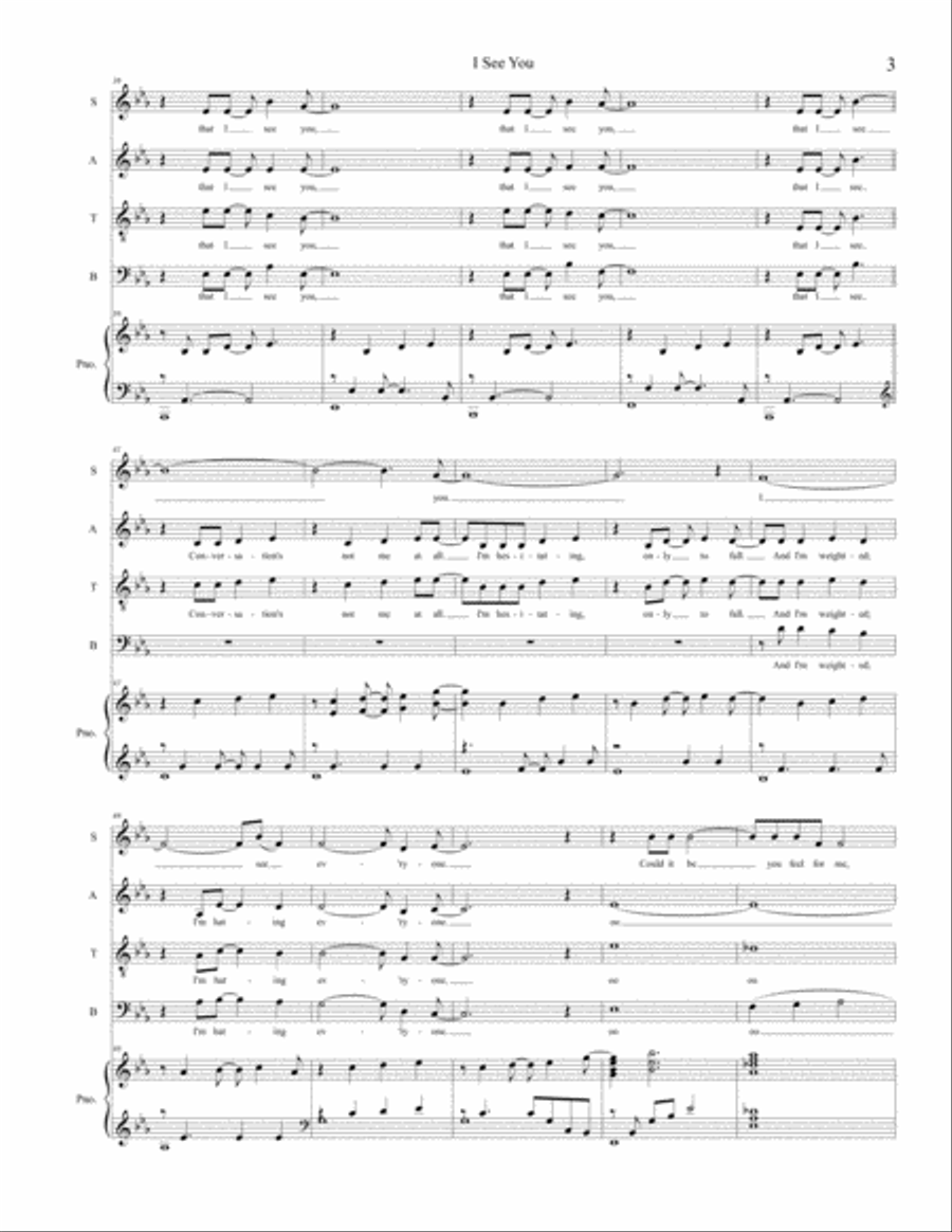I See You I See You 4-Part scores gallery preview page 3