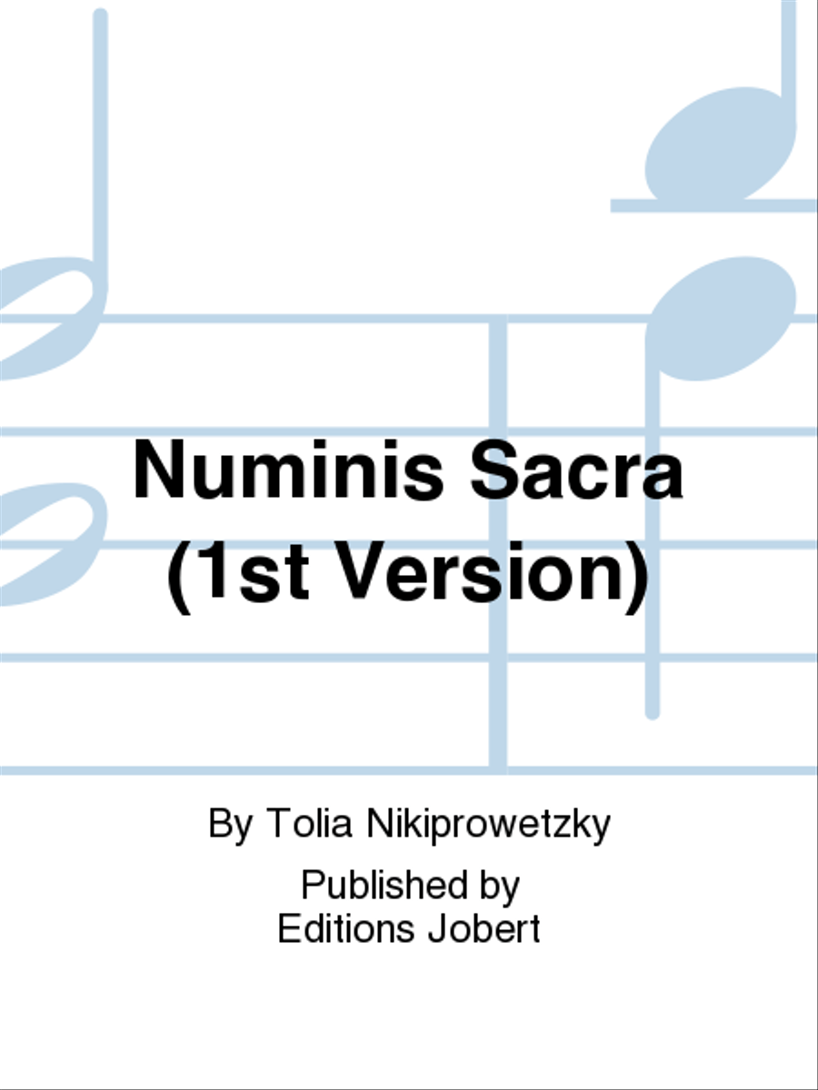 Numinis Sacra (1st Version) Choir scores gallery preview page 1