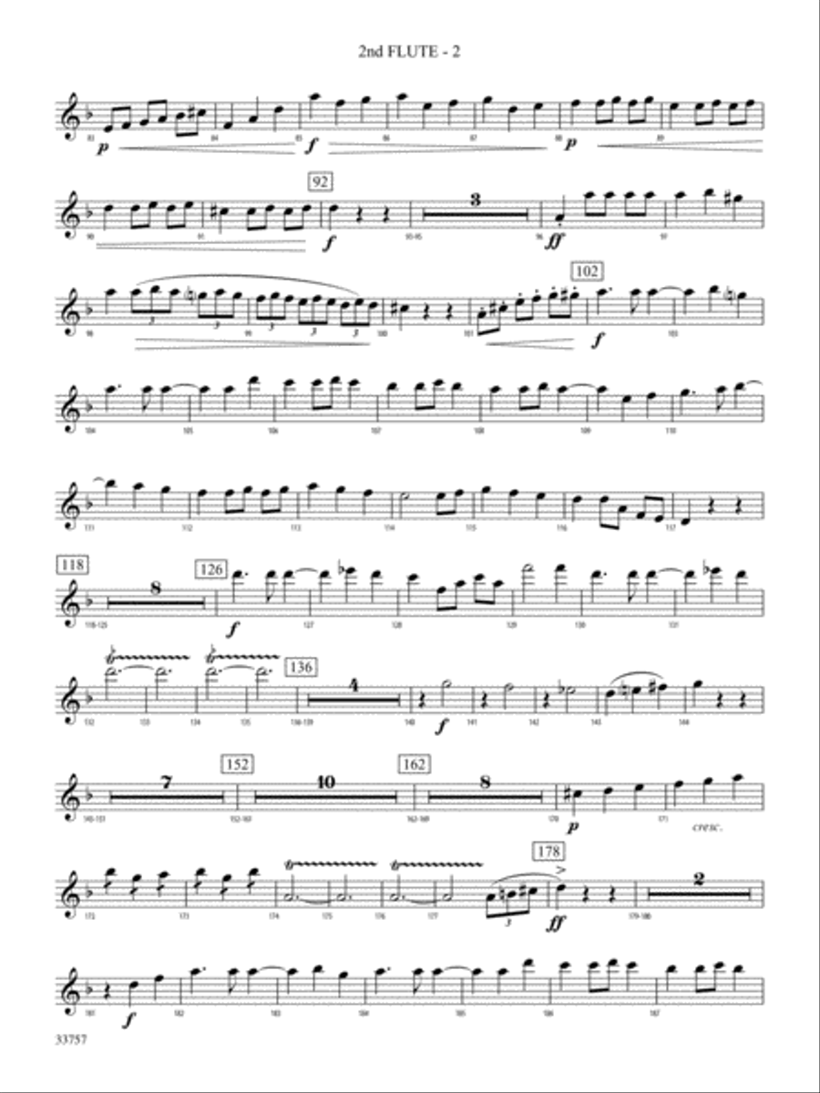 The Quest: 2nd Flute Full Orchestra scores gallery preview page 2