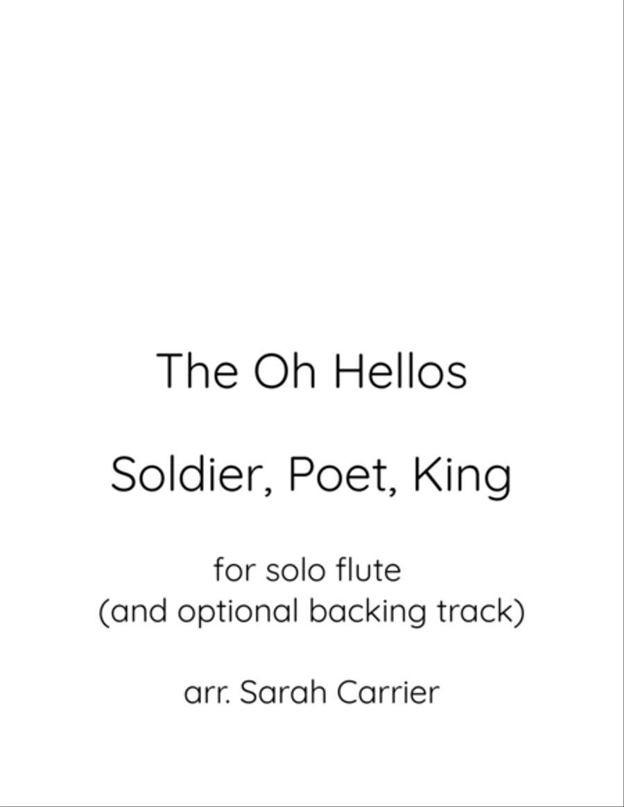 Soldier, Poet, King Soldier, Poet, King Flute Solo scores gallery preview page 2