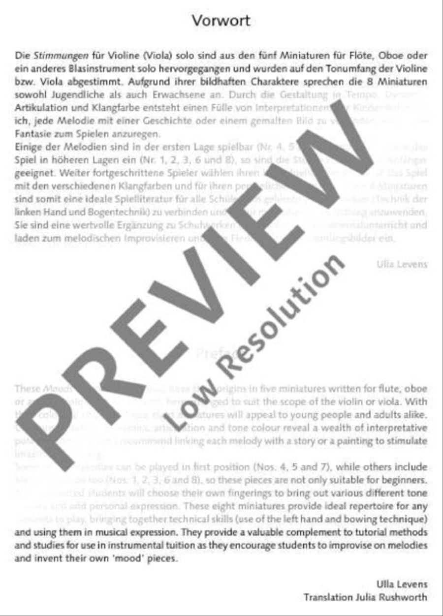 Moods Violin scores gallery preview page 3