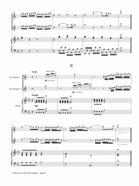 Concerto for Two E-flat Clarinets and Piano