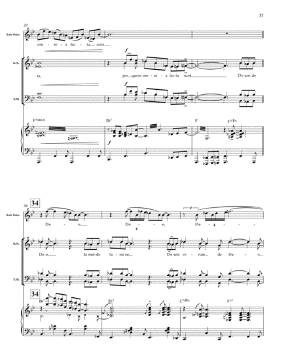 Mass in Blue 4-Part scores gallery preview page 16