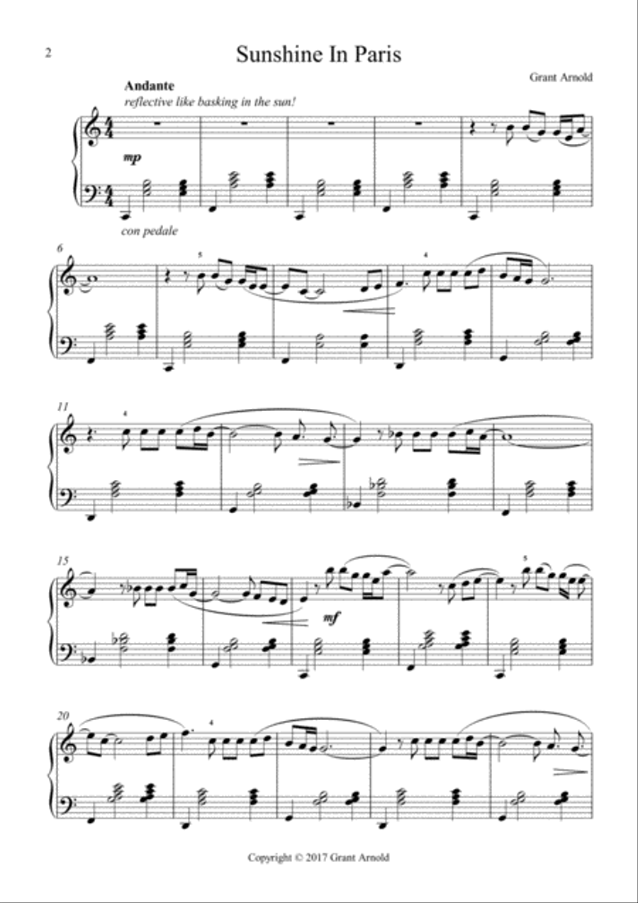 Sunshine In Paris Piano Method scores gallery preview page 2