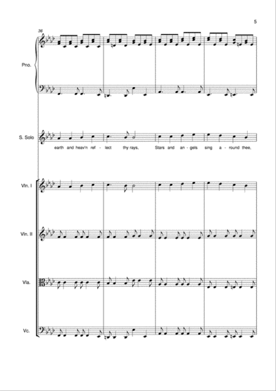 Joyful, Joyful We Adore Thee Small Ensemble scores gallery preview page 5