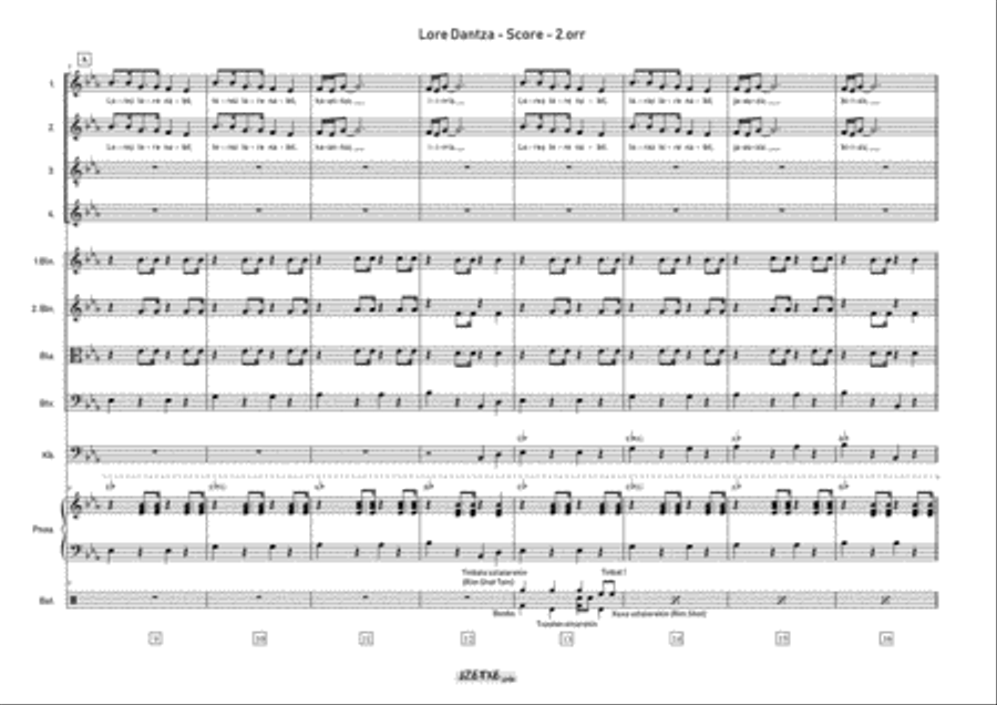 LOREDANTZA (Score) Full Orchestra scores gallery preview page 5