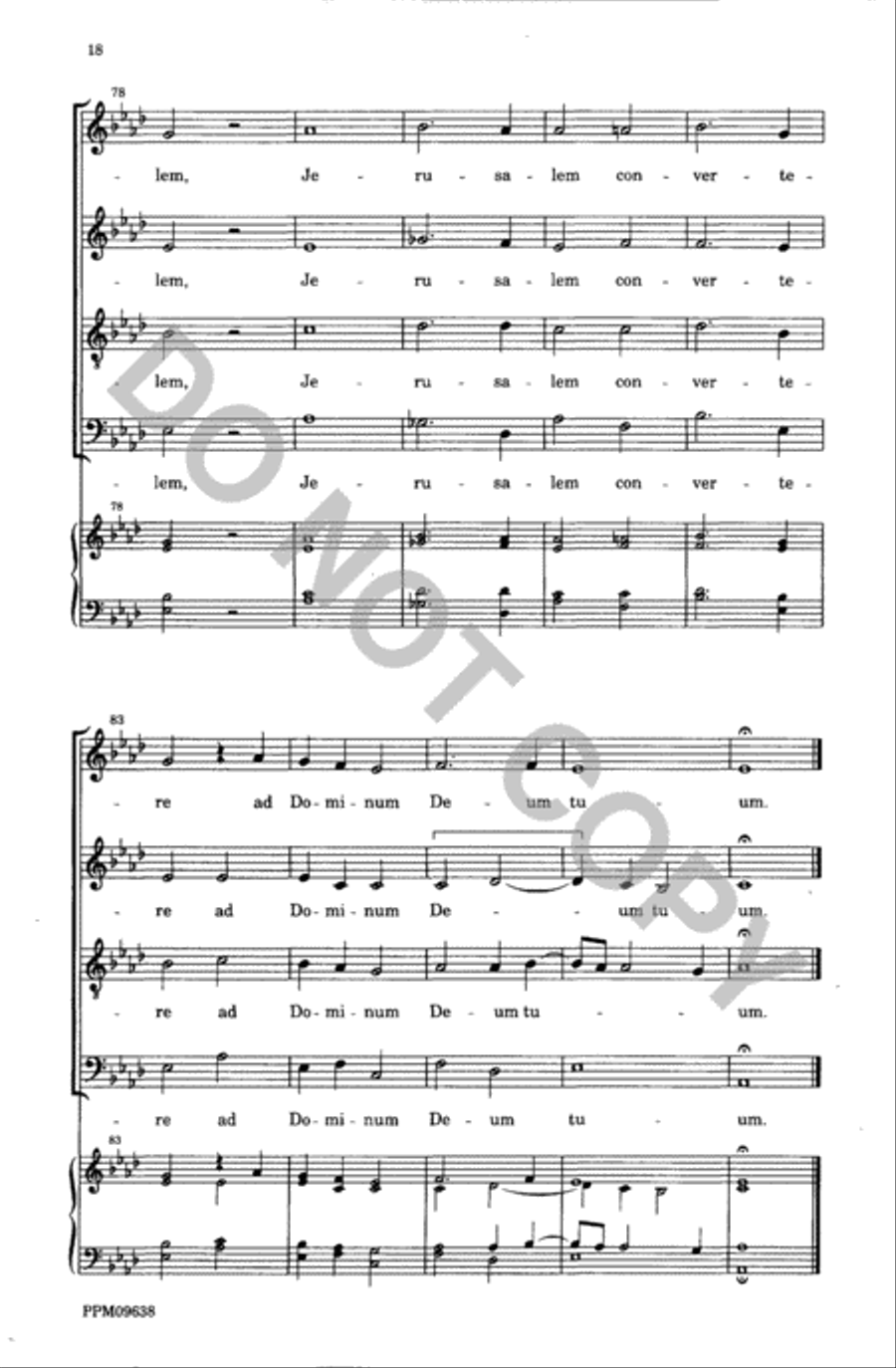 Lamentations of the Prophet Jeremiah 4-Part scores gallery preview page 19