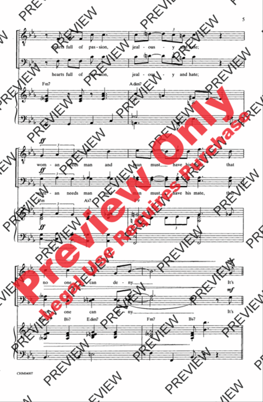 As Time Goes By Men's Choir scores gallery preview page 4