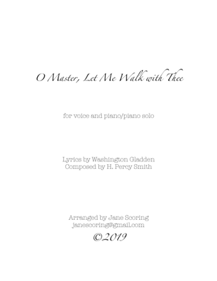 Book cover for O Master, Let Me Walk With Thee (voice and piano)
