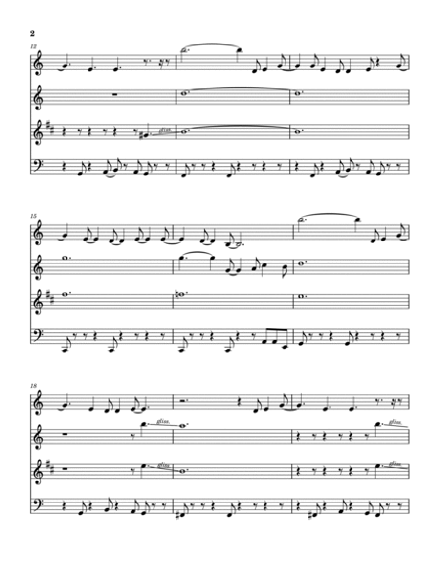 Christmas Time With You Woodwind Quartet scores gallery preview page 3