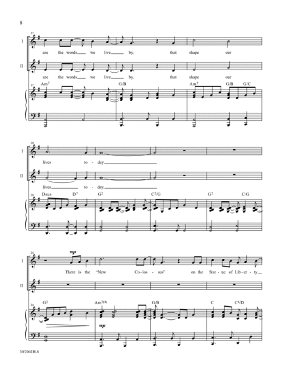 The Words We Live By The Words We Live By 2-Part scores gallery preview page 3