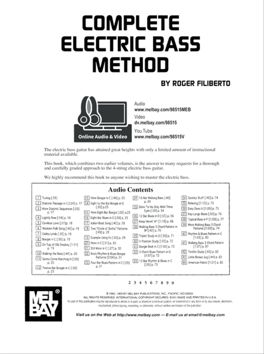 Complete Electric Bass Method Bass Guitar scores gallery preview page 2