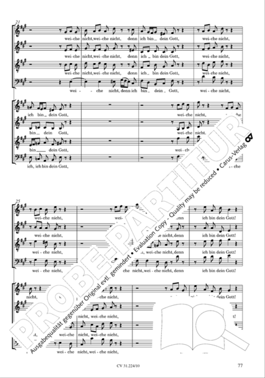 The complete motets (without Bc) Choir scores gallery preview page 84