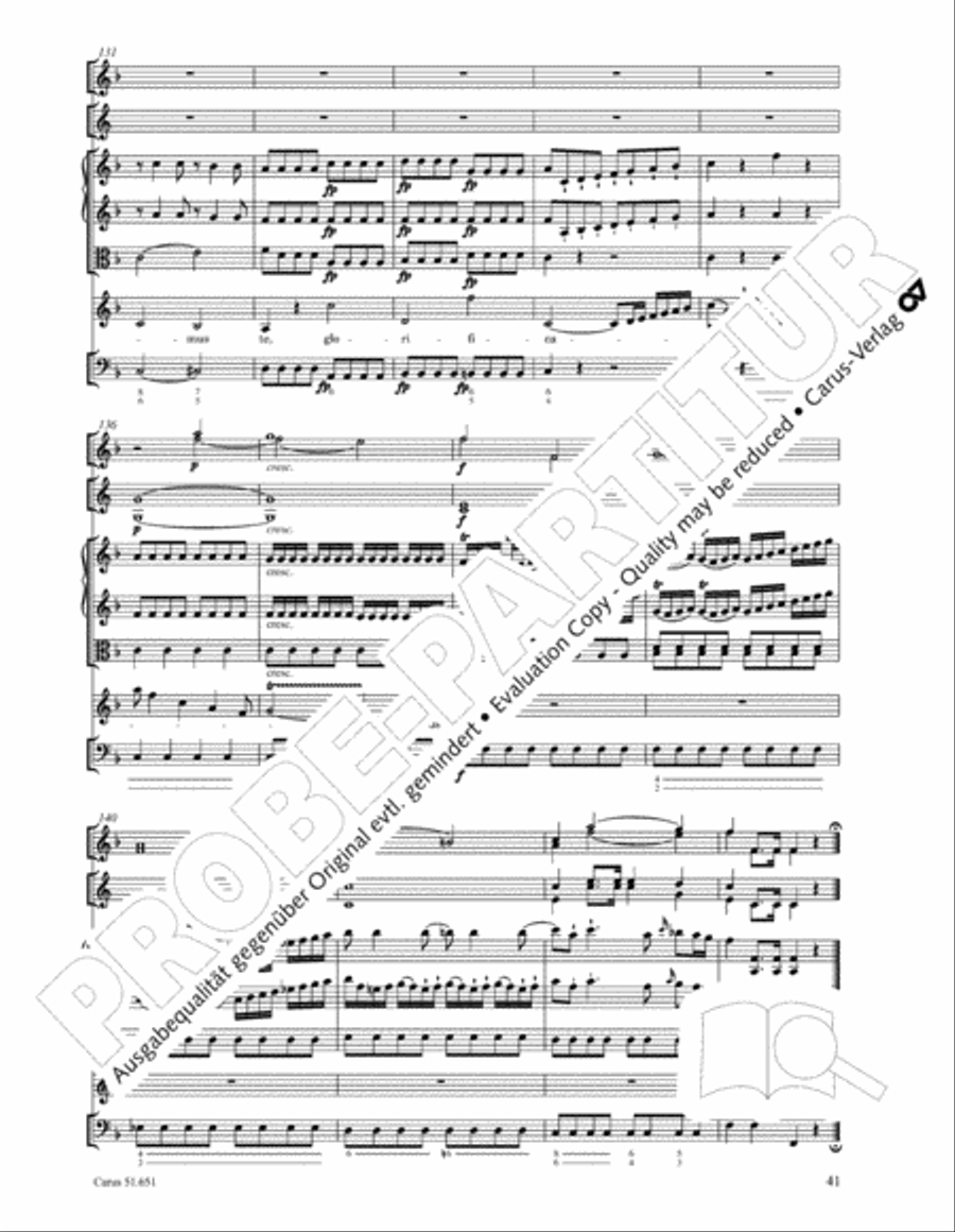 C Minor Mass, K. 427 (Missa in c KV 427) 4-Part scores gallery preview page 57