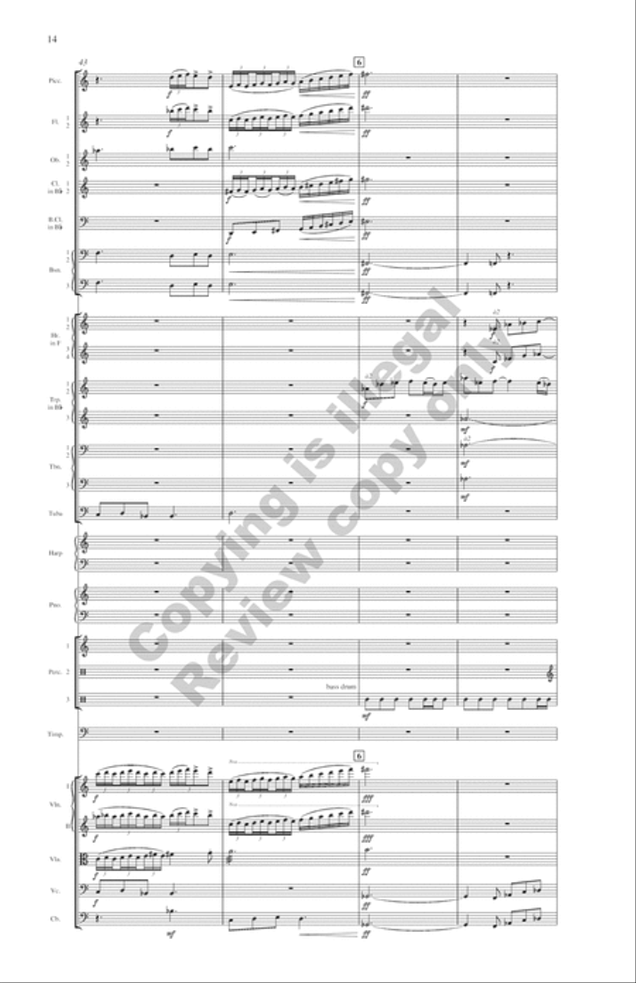 Symphony: Water Music Full Orchestra scores gallery preview page 9