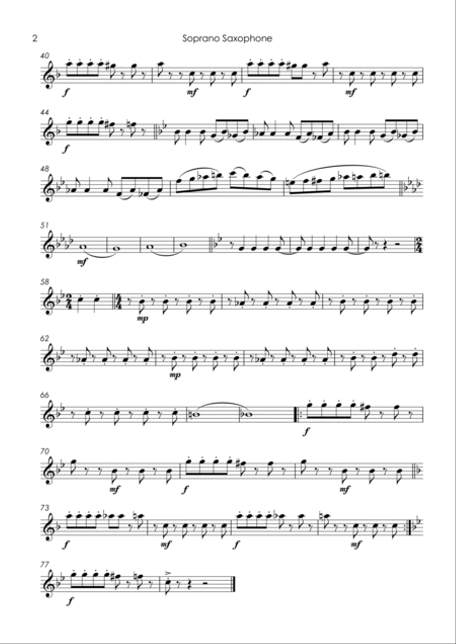House Of Fun Saxophone Quartet scores gallery preview page 4