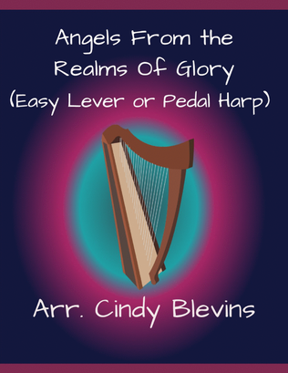 Book cover for Angels From the Realms of Glory, for Easy Harp Solo