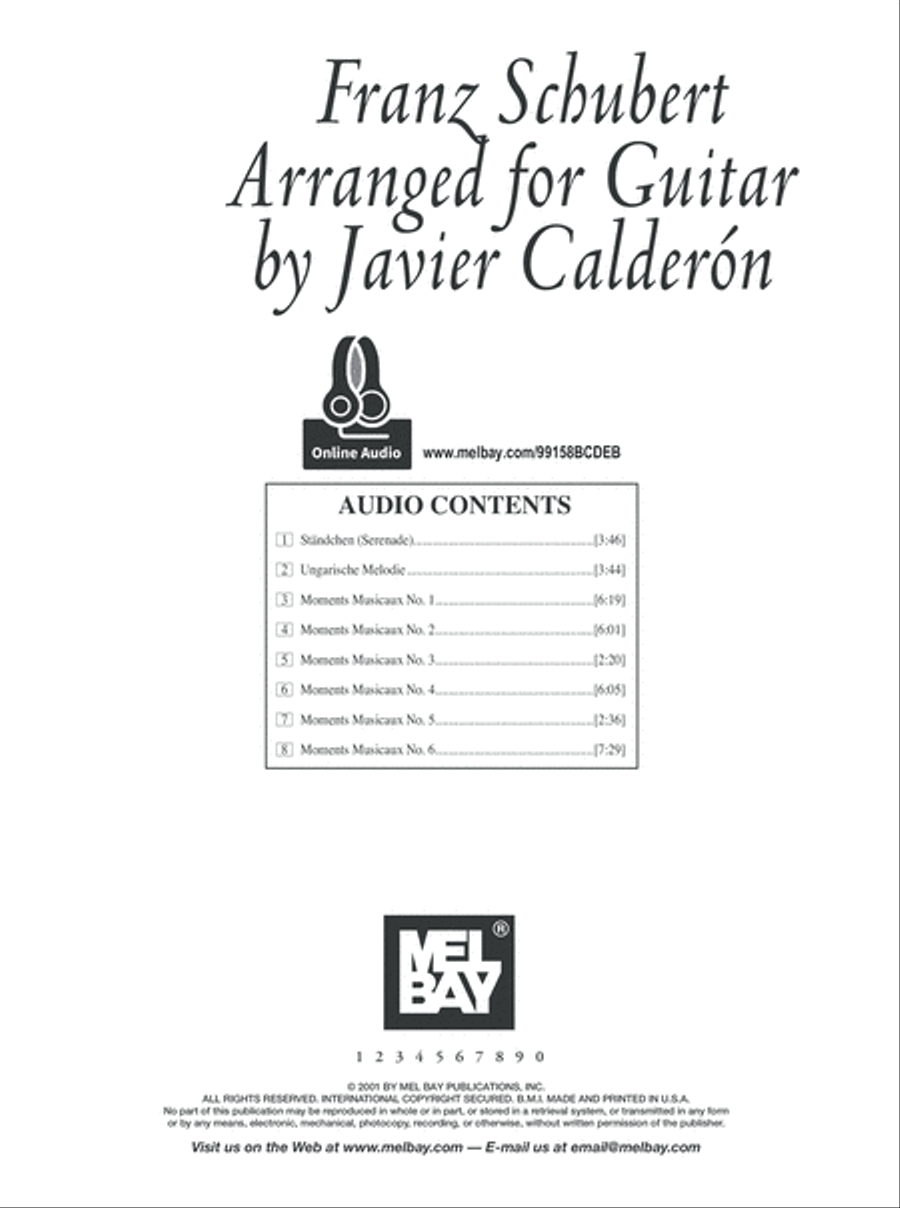 Franz Schubert Arranged for Guitar Acoustic Guitar scores gallery preview page 2