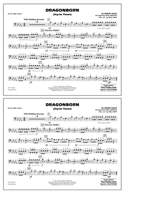 Dragonborn (Skyrim Theme) (arr. Will Rapp & Paul Murtha) - Electric Bass