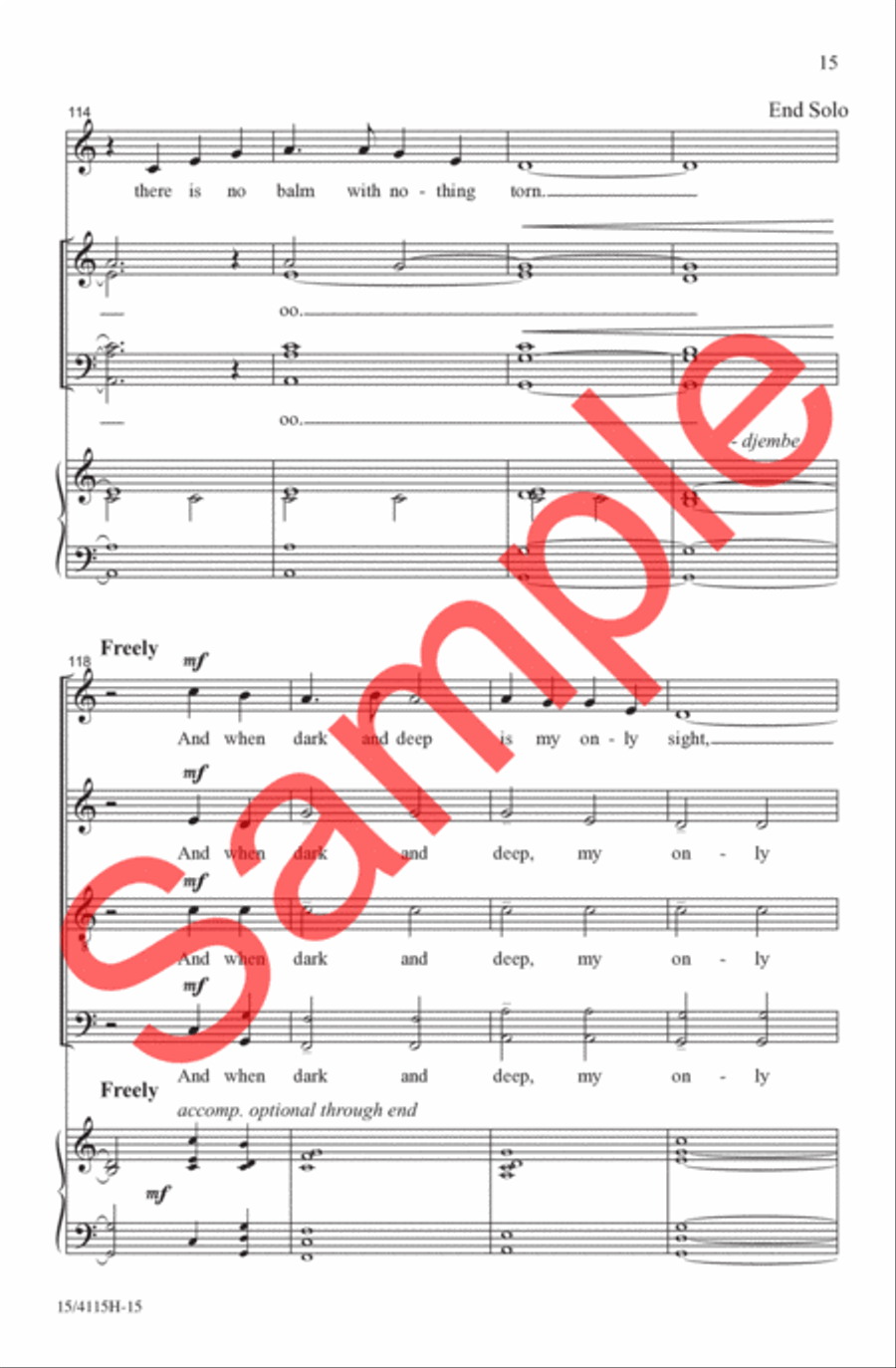Let Me Believe Let Me Believe 4-Part scores gallery preview page 15
