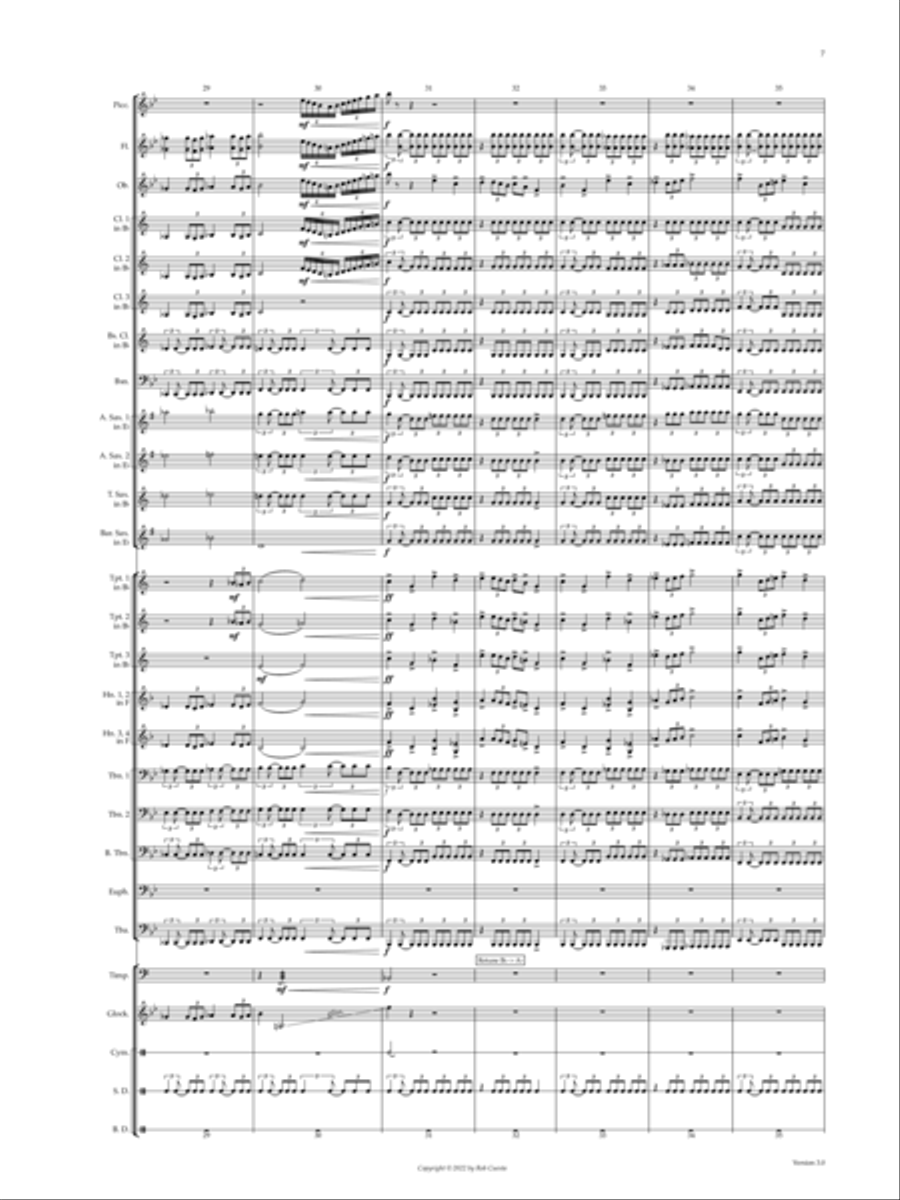 Concert March: The Raiders of Liri Valley Concert Band scores gallery preview page 6