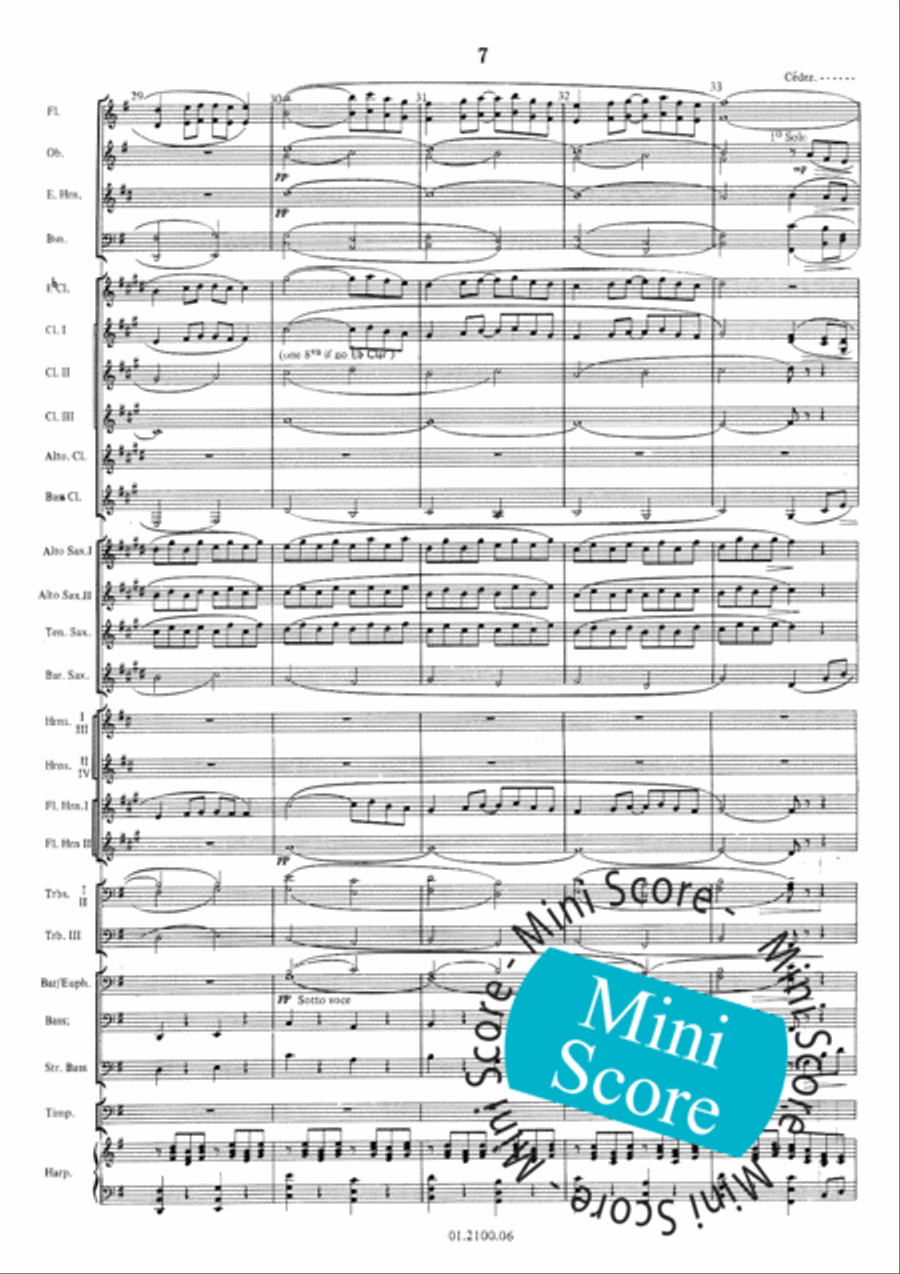 Pavane Pour une Infante Defunte Concert Band scores gallery preview page 11